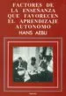 AudioLibro Factores de la Enseñanza que Favorecen el Aprendizaje Autonomo de Hans Aebli