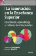 AudioLibro La Innovacion en la Enseñanza Superior: Enseñanza, Aprendizaje y Culturas Institucionales de Andrew Hannan