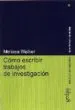AudioLibro Como Escribir Trabajos de Investigacion de Melissa Walker