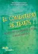 AudioLibro El Comentario de Textos. Tecnicas para el Comentario de Textos y Analisis Sintactico de Marcos A. Bonvin Faura