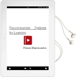 Descargar AudioLibro Recommender Systems for Learning de Nikos Manouselis año 2012