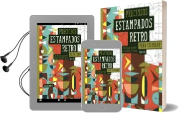Descargar AudioLibro Preciosos Estampados Retro para Colorear. 30 Originales Diseños para Colorear de Jean Ski año 2015