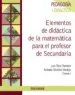 AudioLibro Elementos de Didactica de la Matematica para el Profesor de Secundaria de Luis Rico Romero; Antonio Moreno Verdejo